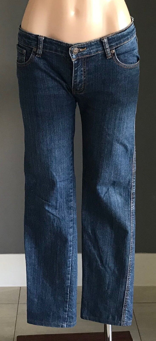 PURE HYPE Crop Jeans Blue Denim Skinny Leg Pants Casual Size 10 Jeans