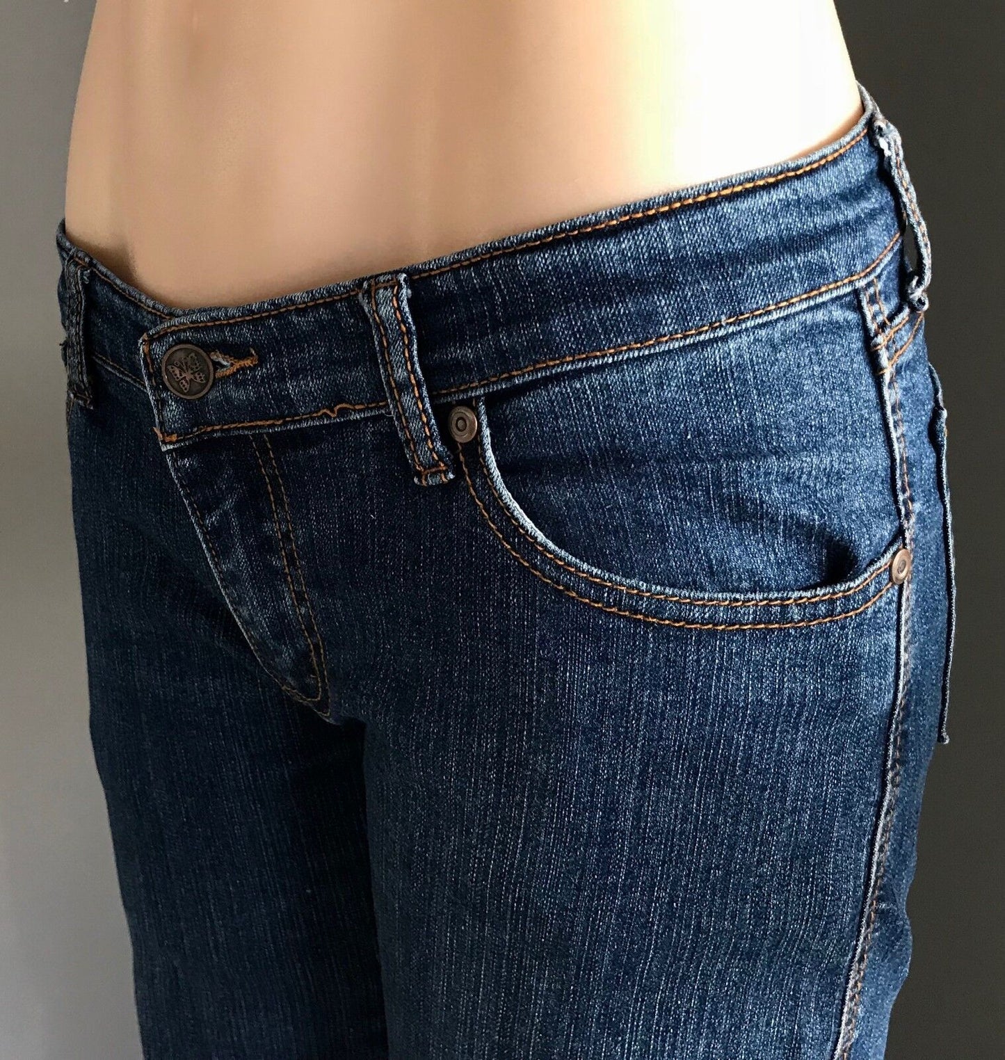 PURE HYPE Crop Jeans Blue Denim Skinny Leg Pants Casual Size 10 Jeans