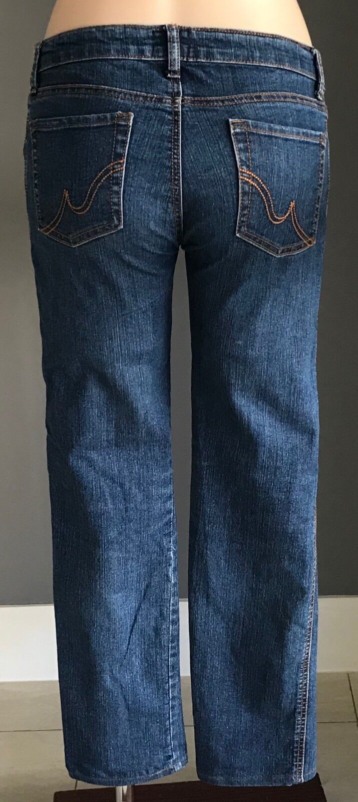 PURE HYPE Crop Jeans Blue Denim Skinny Leg Pants Casual Size 10 Jeans