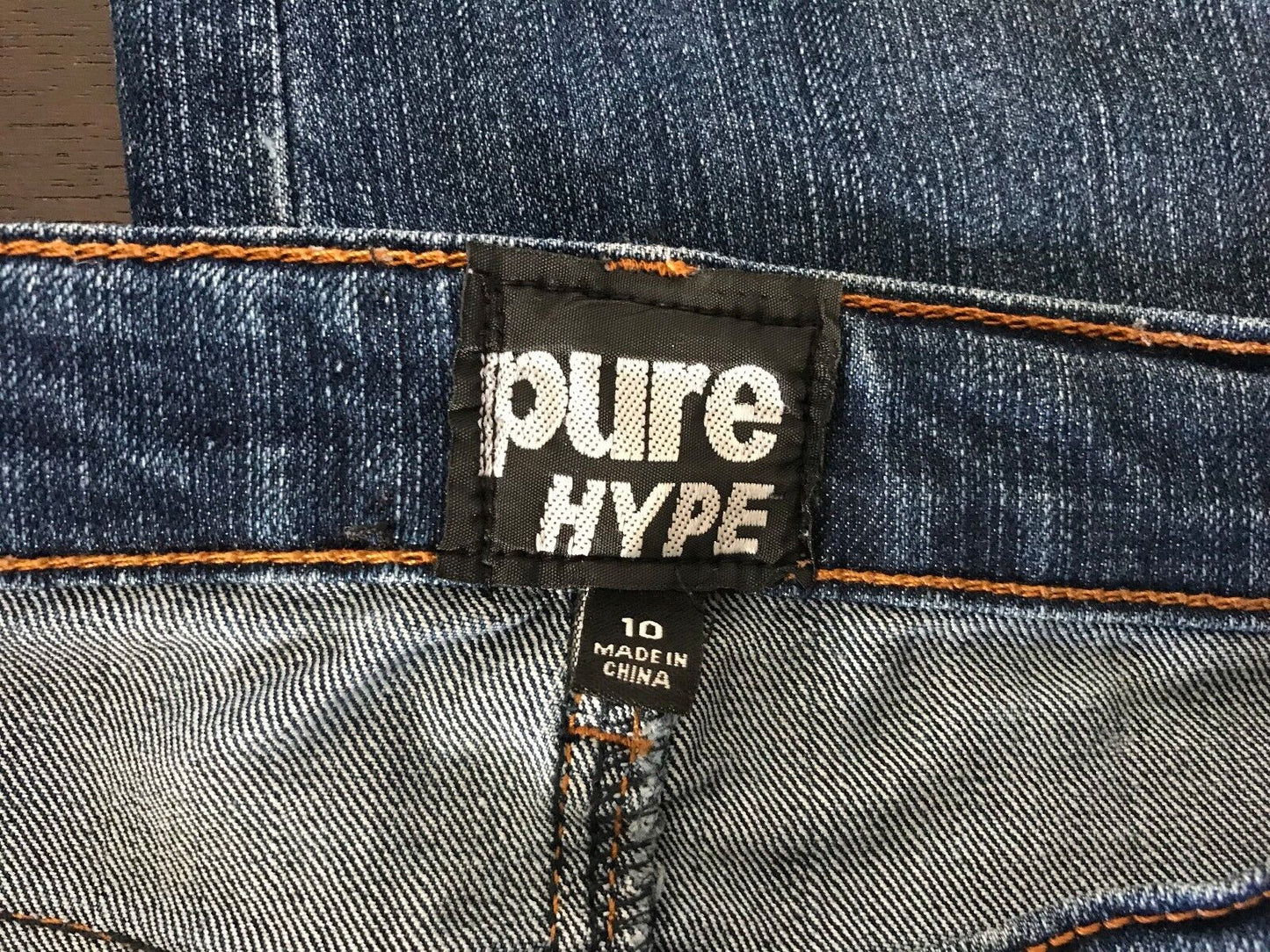 PURE HYPE Crop Jeans Blue Denim Skinny Leg Pants Casual Size 10 Jeans