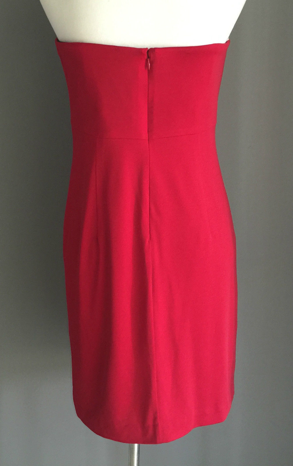 ROSE NOIR Strapless Dress Burgundy Knee Length Parties Formals Sizes 10 & 12 NEW