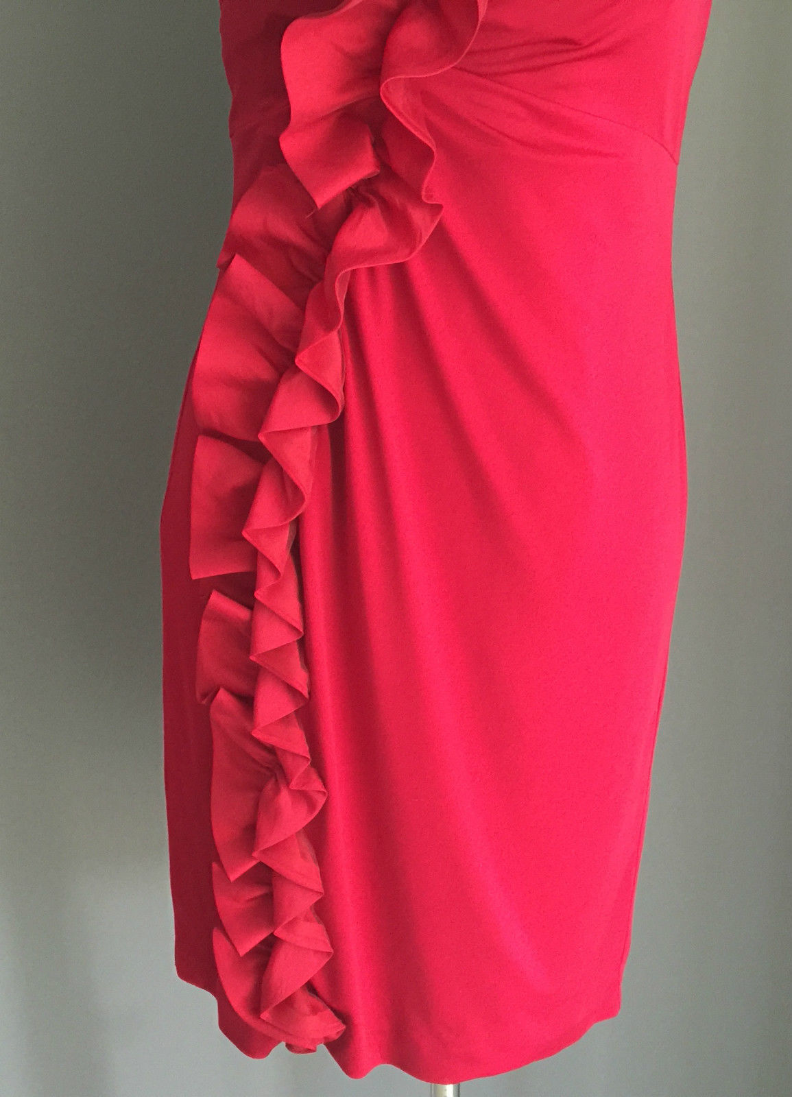 ROSE NOIR Strapless Dress Burgundy Knee Length Parties Formals Sizes 10 & 12 NEW