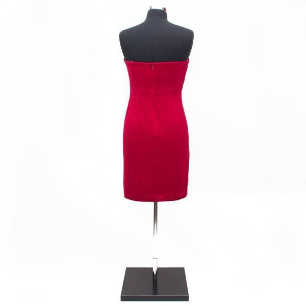 ROSE NOIR Strapless Dress Burgundy Knee Length Parties Formals Sizes 10 & 12 NEW