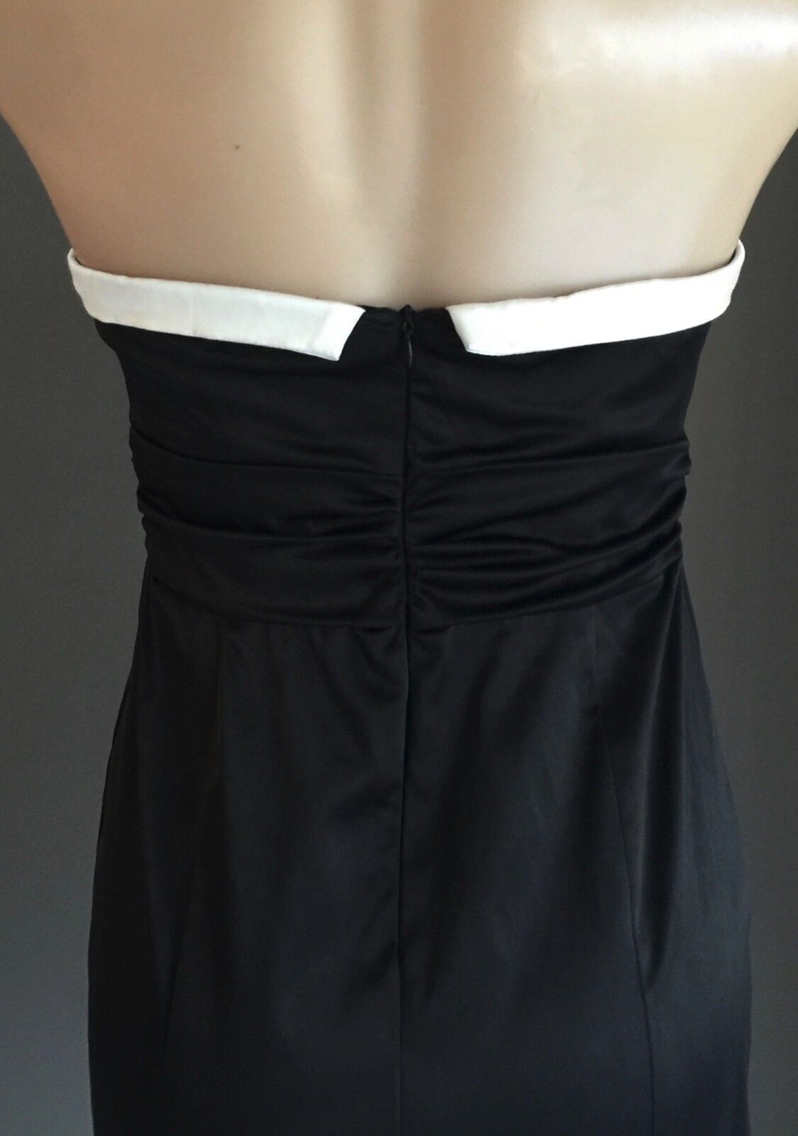 LILY WHYT  Strapless Dress Pencil Black White Size 8 10 Races Party Cocktail NEW