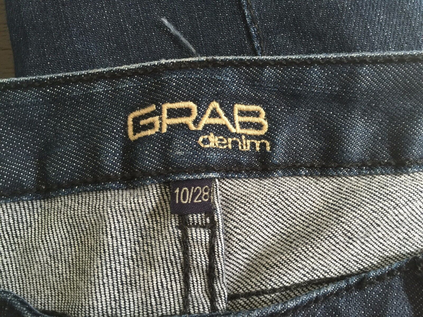 GRAB DENIM Jeans "Darwin Low Rise Skinny" Blue Denim Ladies 28cm Size 10 Jeans