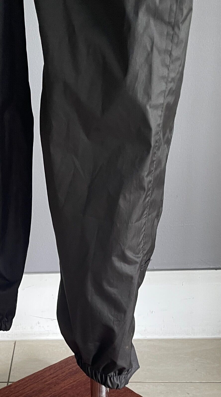 CRANE PERFORMANCE Black Unisex Packable Rain Pants Size S Elastic Waist & Cuffs