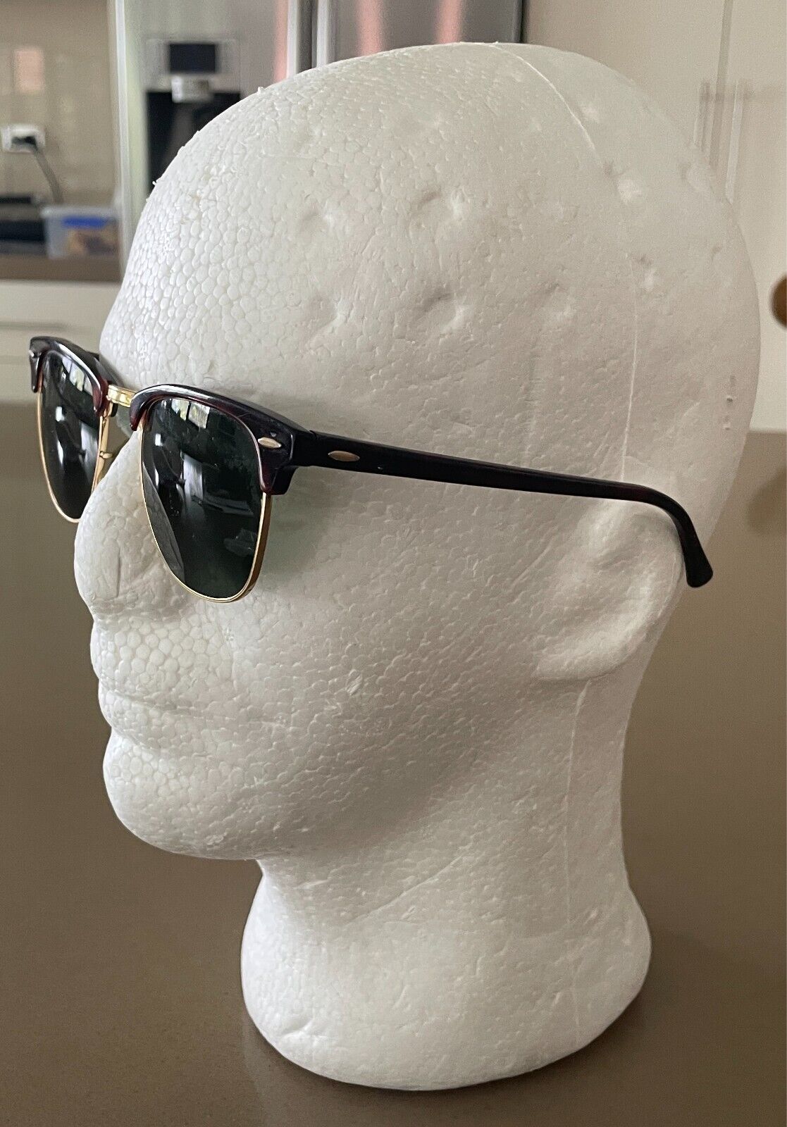 RAY-BAN Clubmaster RB3016 Tortoise Frame Polarised Green Lens  Classic + Case