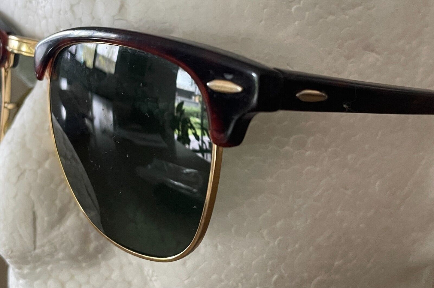 RAY-BAN Clubmaster RB3016 Tortoise Frame Polarised Green Lens  Classic + Case