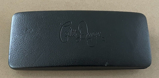 COLLETTE DINNIGAN Empty Glasses Case Black Eye Glasses Spectacles Hard Cover