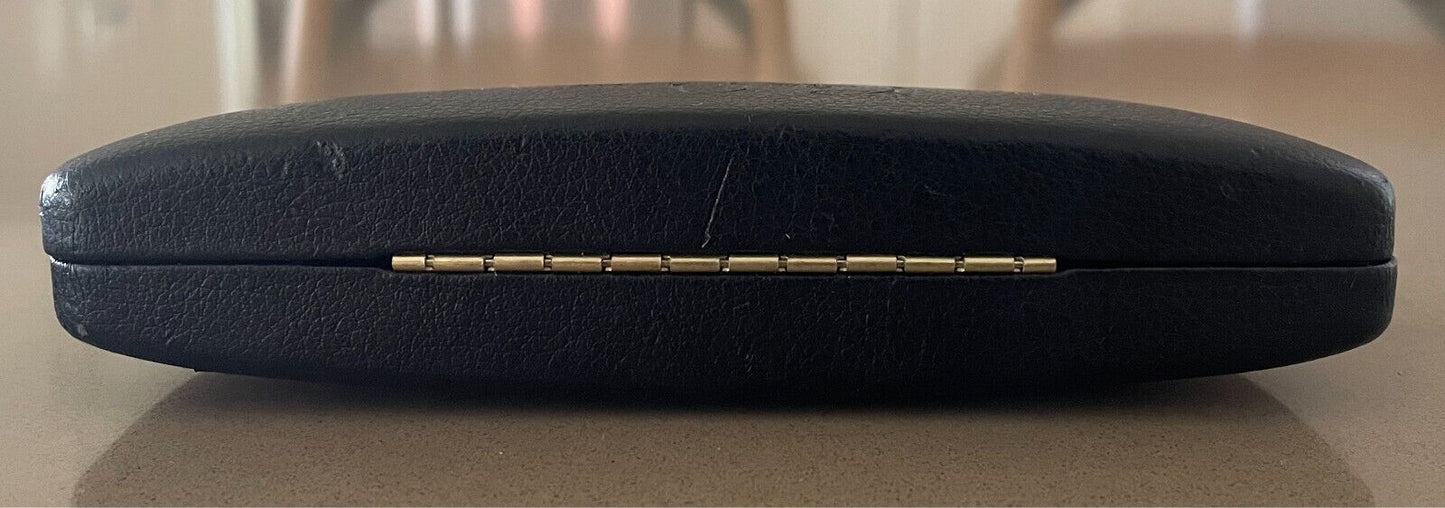 COLLETTE DINNIGAN Empty Glasses Case Black Eye Glasses Spectacles Hard Cover