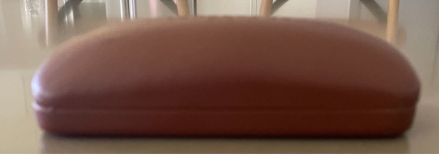 LONGCHAMP PARIS Empty Sunglass Case Tan Eye Glasses Hard Cover Case ONLY
