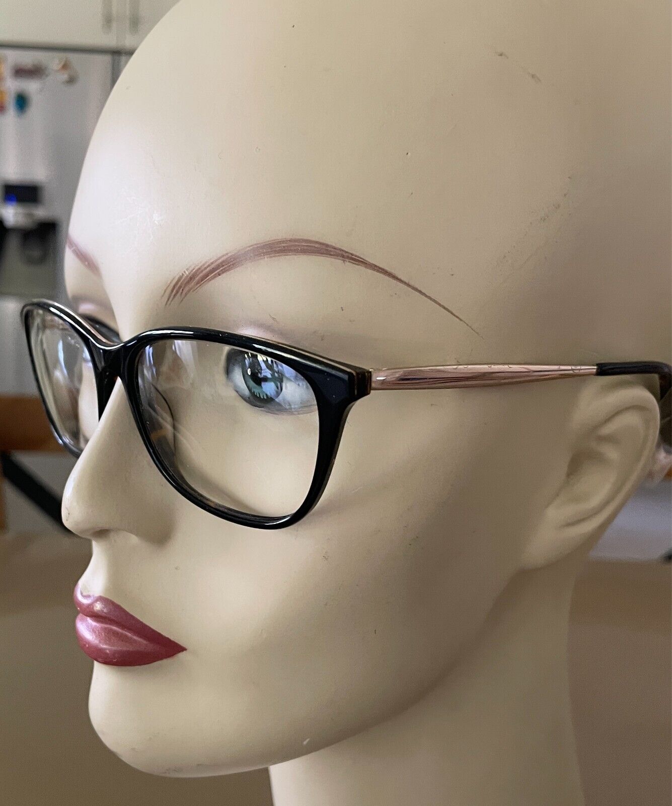 OSIRIS Gracious 30744080 Dark Tort Eyeglasses Frame Gold Metal Trim 53-17-140