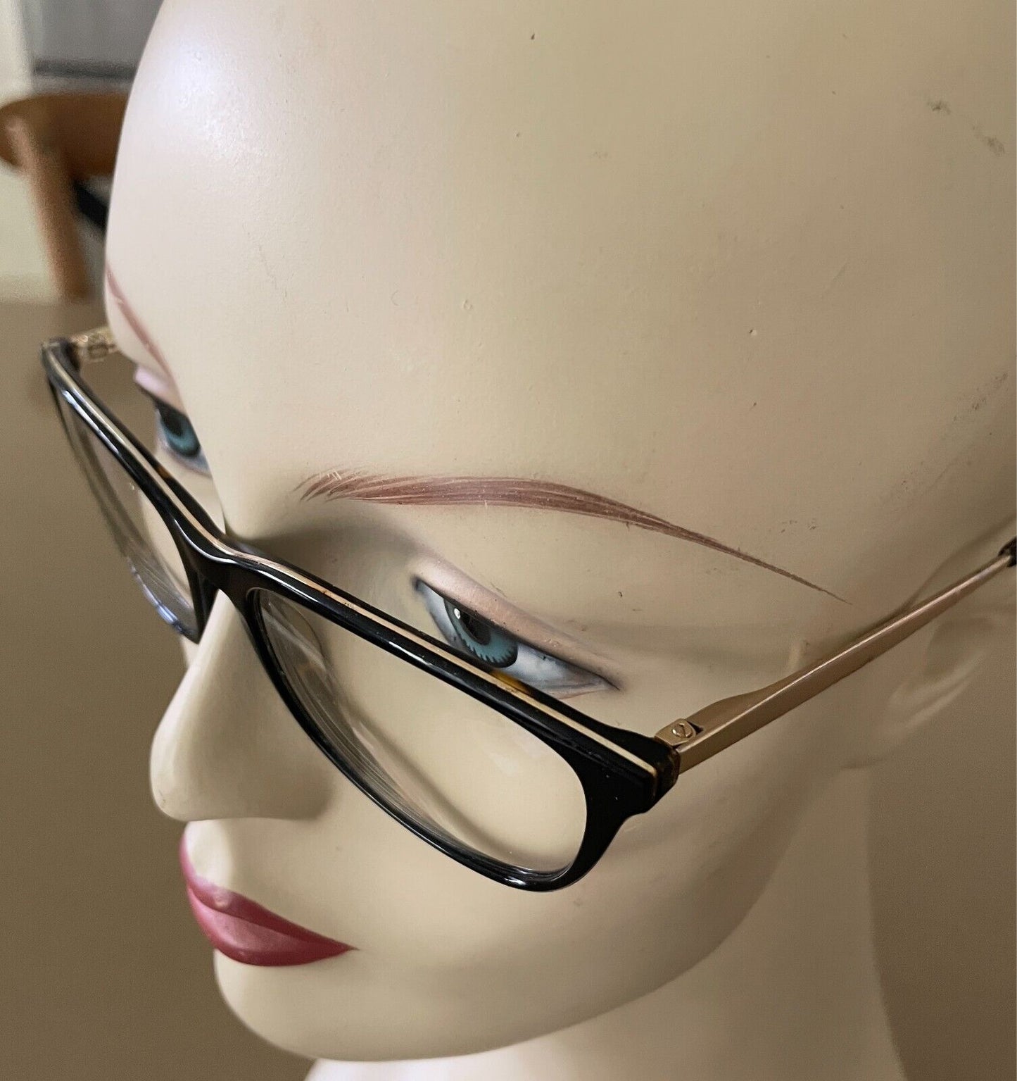 OSIRIS Gracious 30744080 Dark Tort Eyeglasses Frame Gold Metal Trim 53-17-140