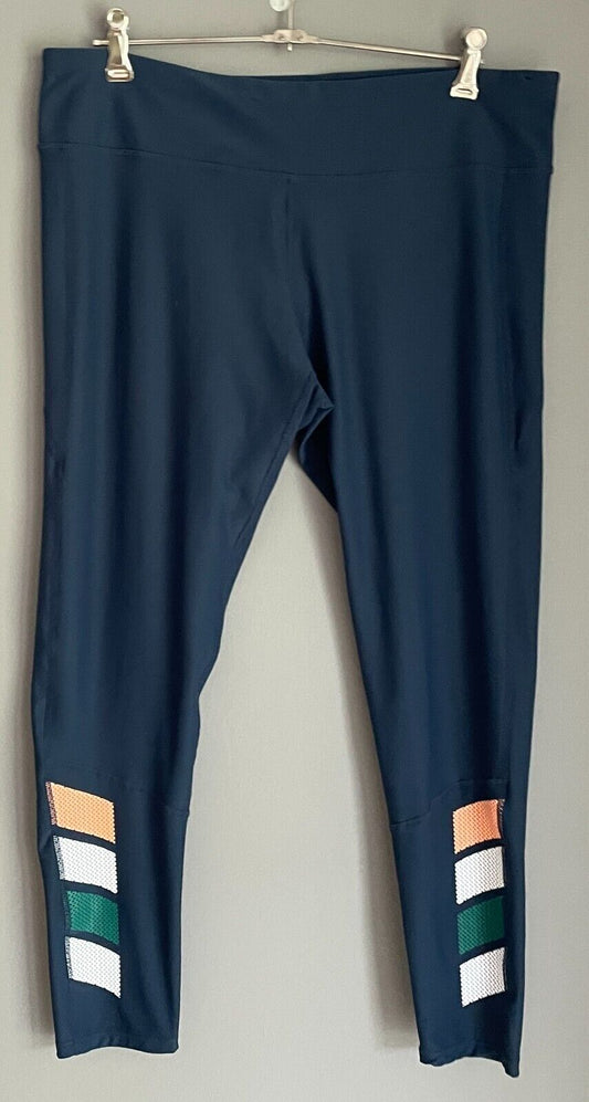 ACTIVE & CO Leggings Blue Long Athletic Gym Sports Yoga Sz 20 Activewear Pants