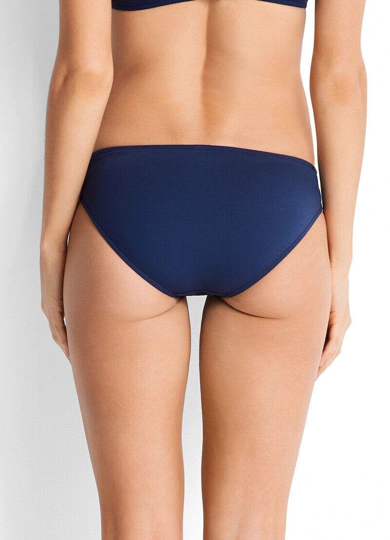 SEAFOLLY Twist Band Bikini Bottoms Pants ONLY Navy Hipster Swim Beach Size 8 10