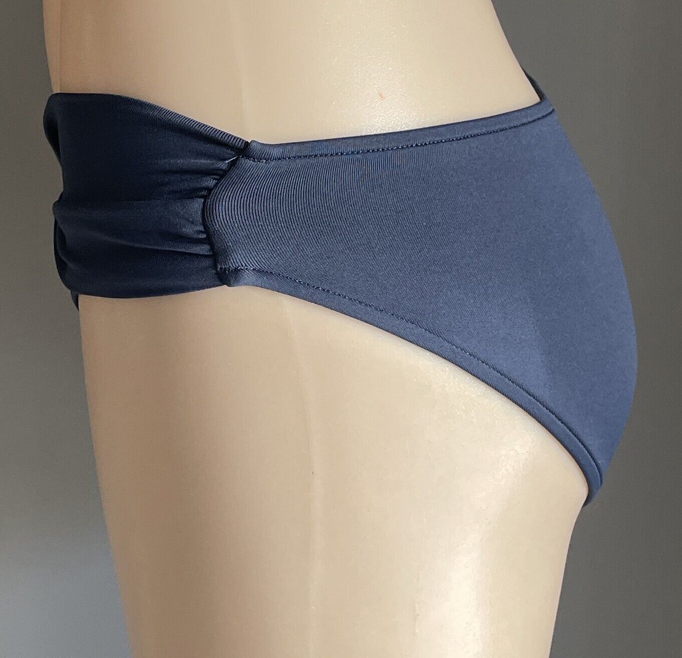 SEAFOLLY Twist Band Bikini Bottoms Pants ONLY Navy Hipster Swim Beach Size 8 10