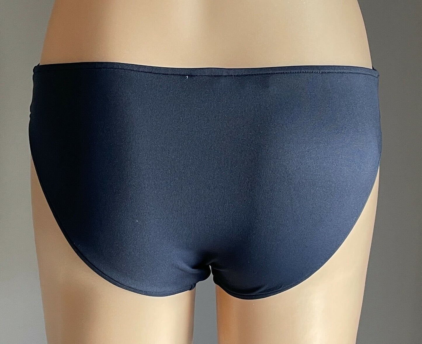 SEAFOLLY Twist Band Bikini Bottoms Pants ONLY Navy Hipster Swim Beach Size 8 10