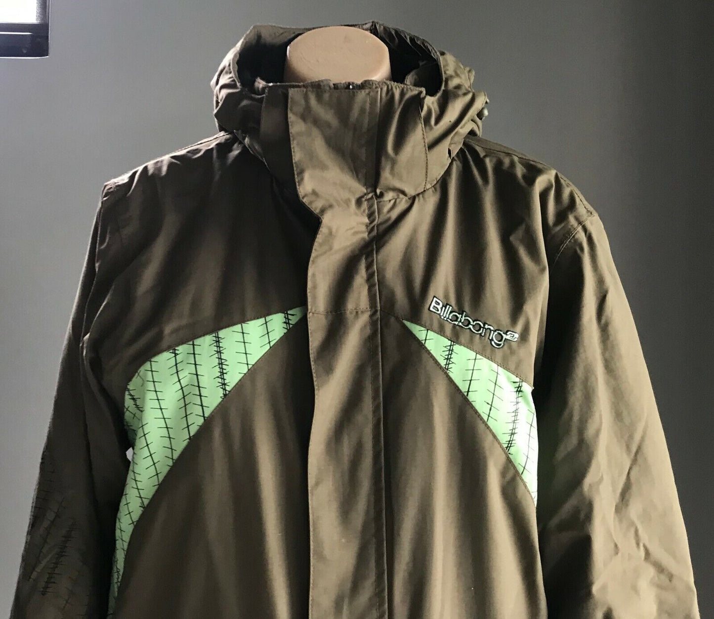 BILLABONG Ilio Series Ski Jacket Brown Khaki Snow Board Winter Ladies Size S 10