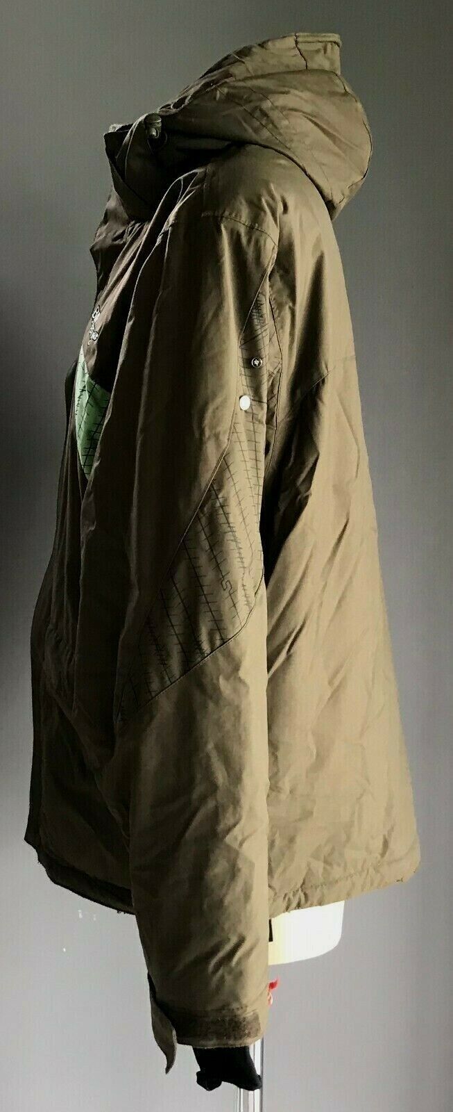 BILLABONG Ilio Series Ski Jacket Brown Khaki Snow Board Winter Ladies Size S 10