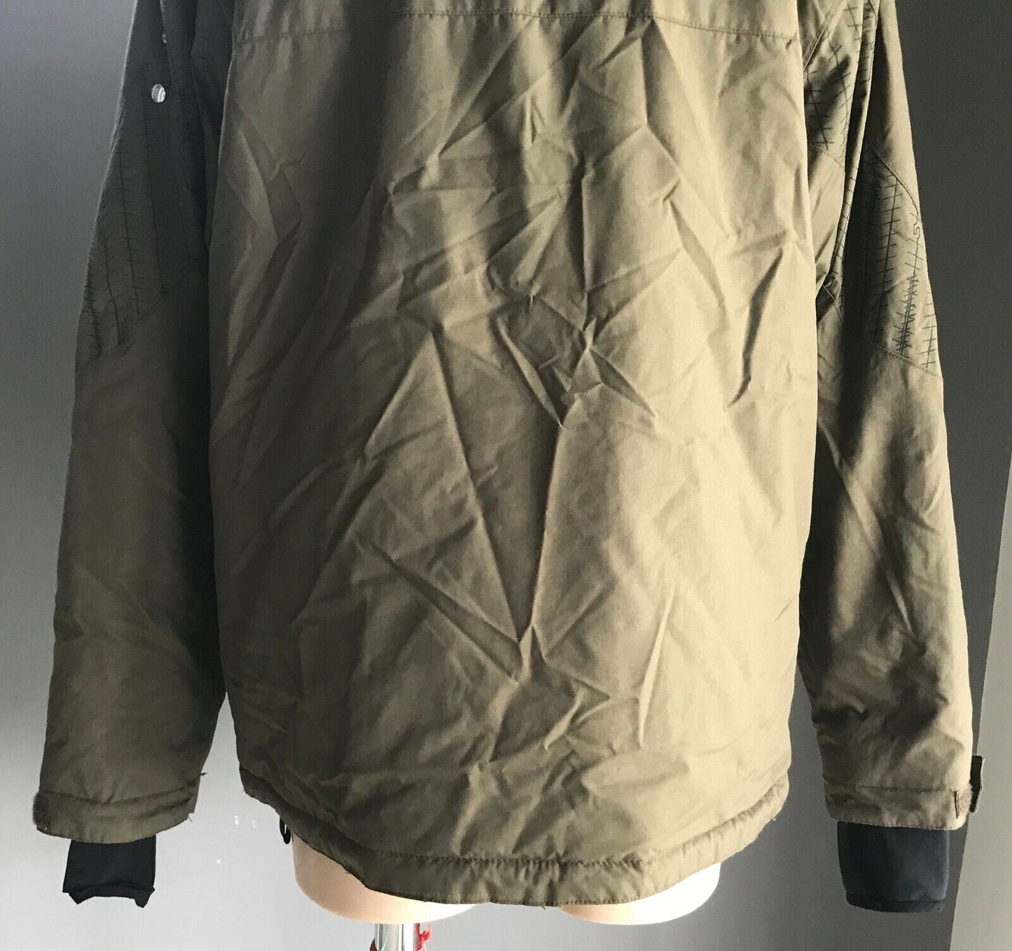 BILLABONG Ilio Series Ski Jacket Brown Khaki Snow Board Winter Ladies Size S 10