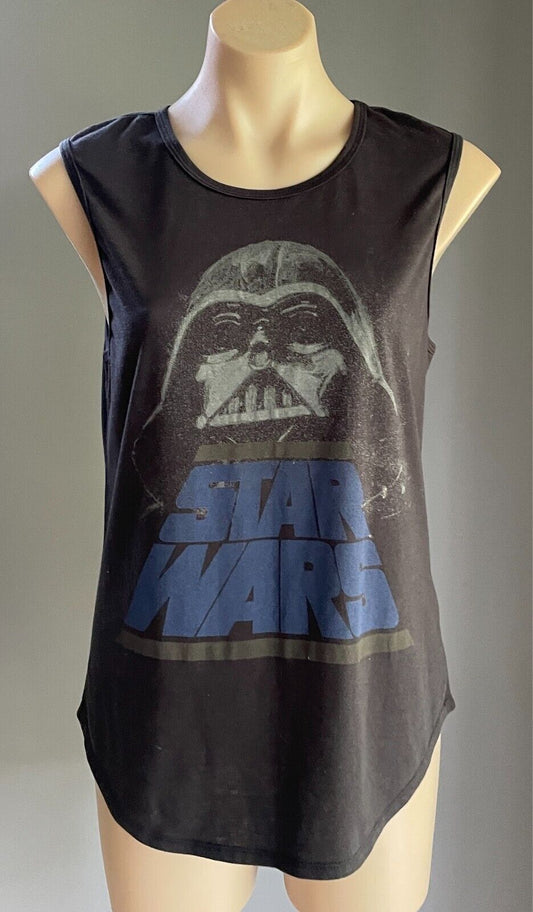 JAY JAYS STAR WARS Black Tank Top Darth Vader Print Top Size S NWT! Sleeveless
