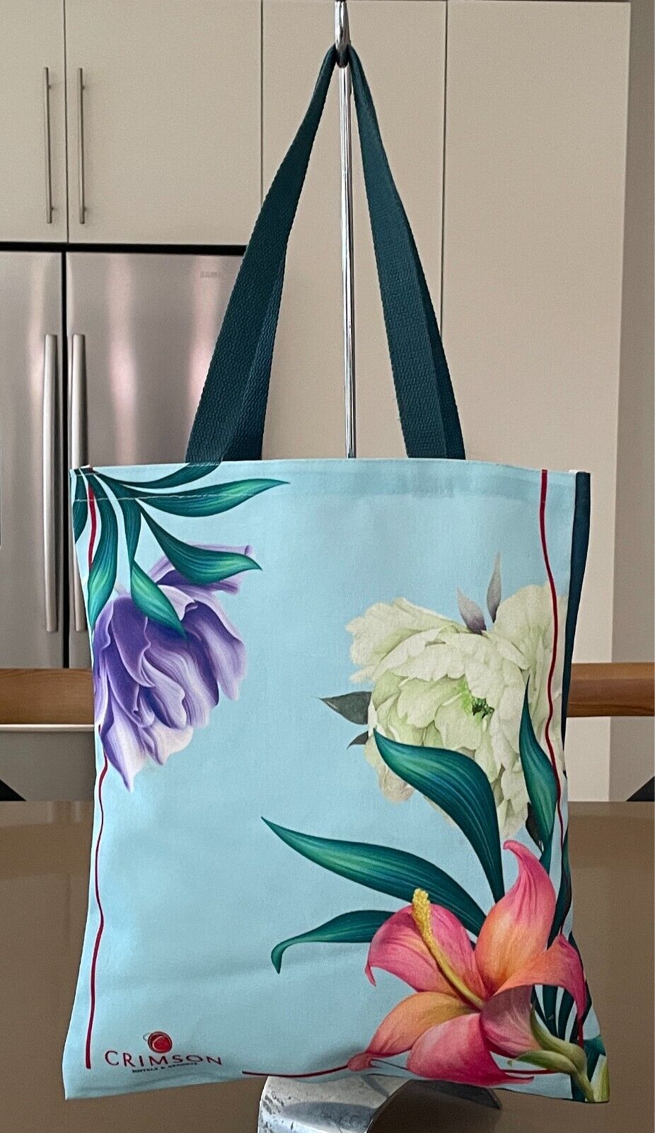 CRIMSON HOTELS & RESORTS Tote Multicolour Floral Shopper Bag NWOT!
