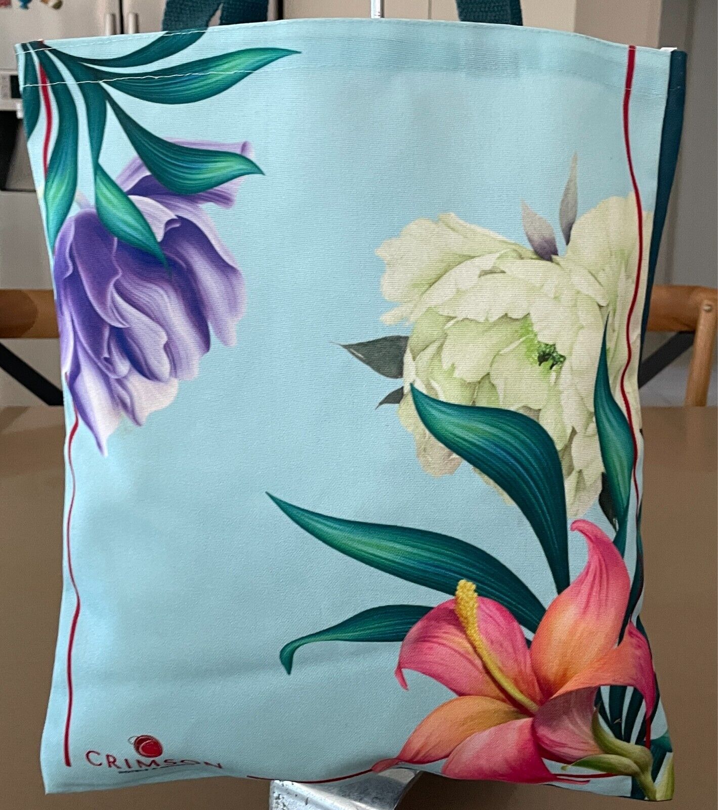 CRIMSON HOTELS & RESORTS Tote Multicolour Floral Shopper Bag NWOT!