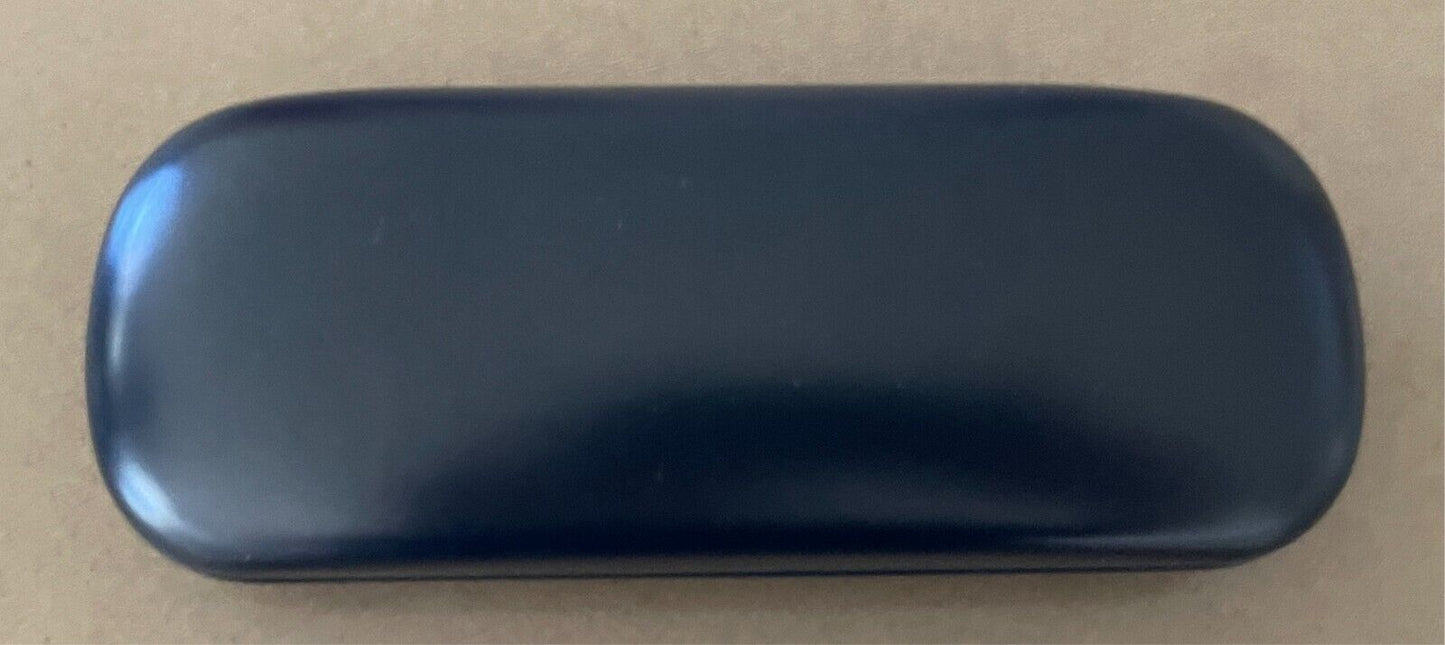 FRENCH CONNECTION Empty Glasses Case Navy Eye Glasses Spectacles Hard Cover