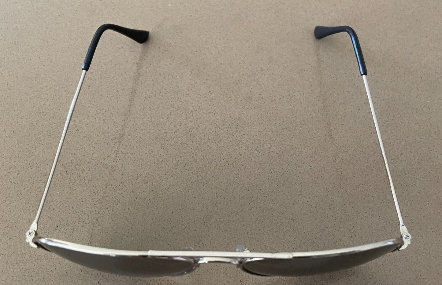 Sunglasses Aviator Unisex Mirror Lens Silver Tone Metal Frame Grey Lens