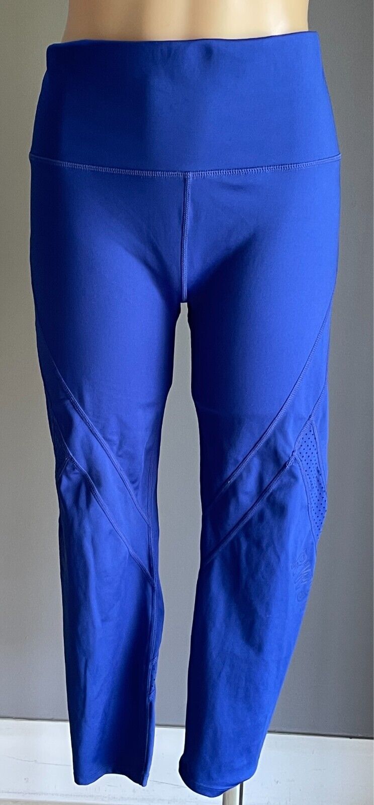 ROCKWEAR Activewear Tights Cobalt Blue 7/8 Length Size 16 Athleisure Gym NEW