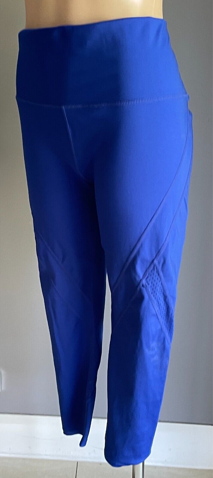 ROCKWEAR Activewear Tights Cobalt Blue 7/8 Length Size 16 Athleisure Gym NEW