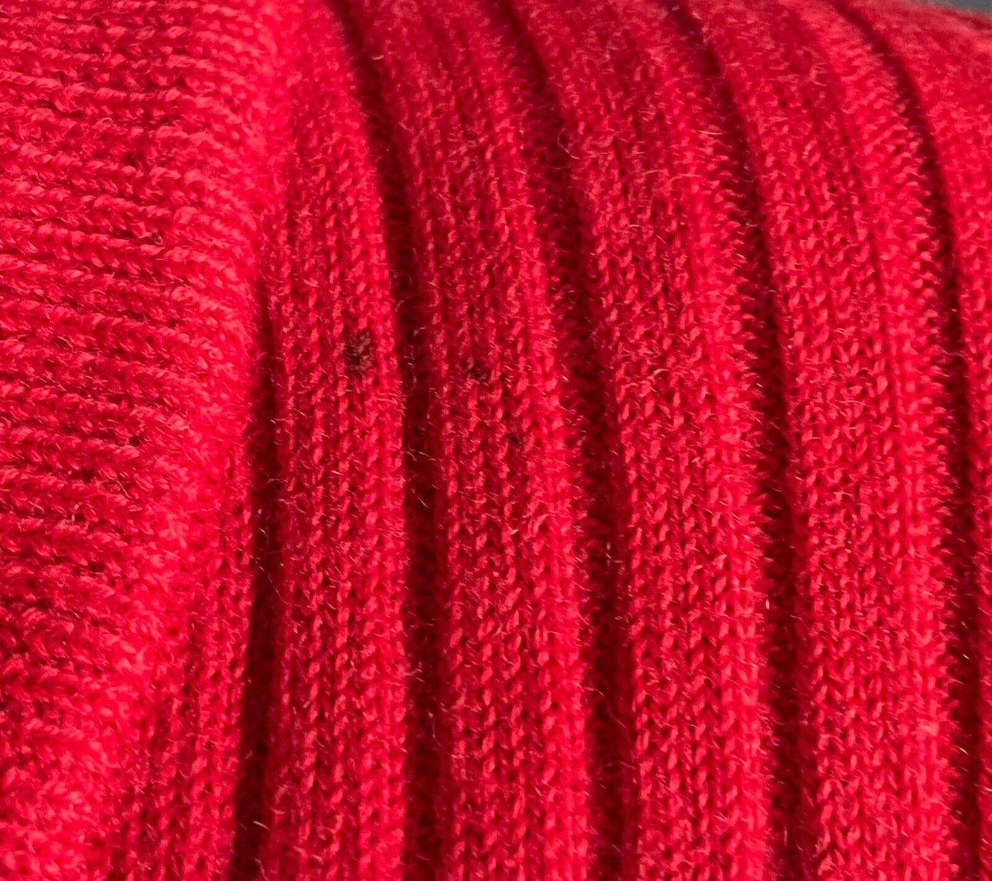 TARGET Cardigan Red Wool Ribbed Knit Size 14 Long Sleeves Stretch Aussie Vintage