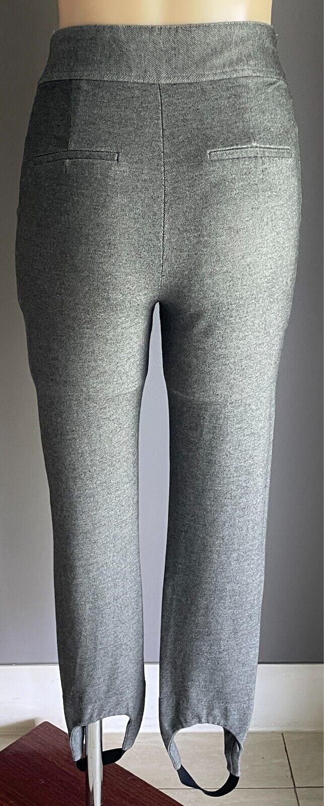 SFERA COLLECTION Grey Stirrup Pants Size EUR 40 AU 10 Stretch Fabric Pockets