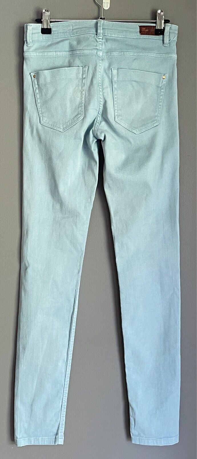 TRF DENIM ZARA Pitillo Jeans Light Blue Skinny Leg Size EUR 36 Stretch Denim