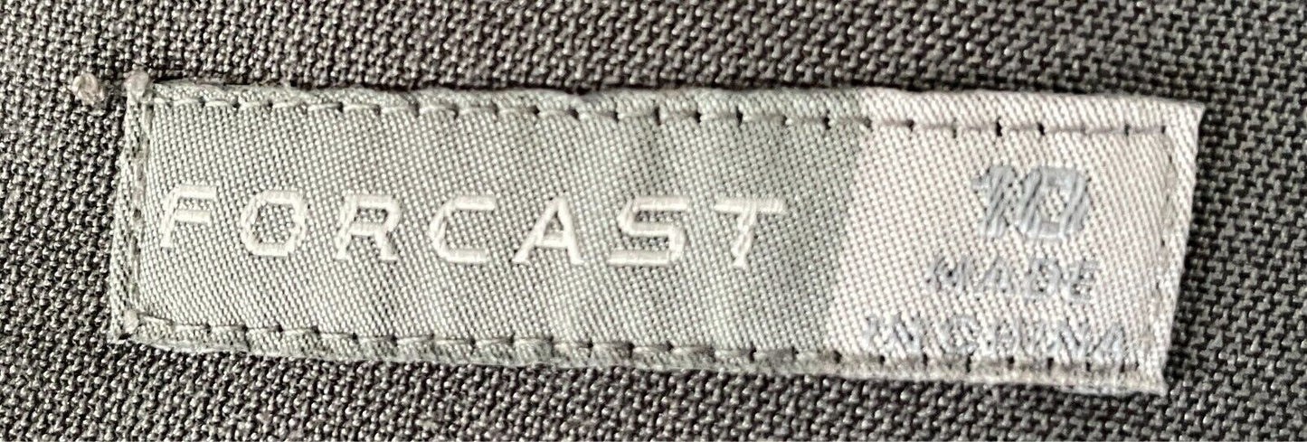FORCAST Skirt Grey Straight Style Size 10 Lined Side Ruched Detailing