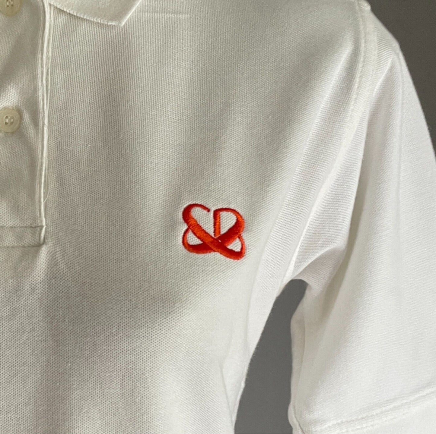 JAMES HARVEST Sportswear Polo Shirt Womens Size S 10 White Babcock & Brown Logo
