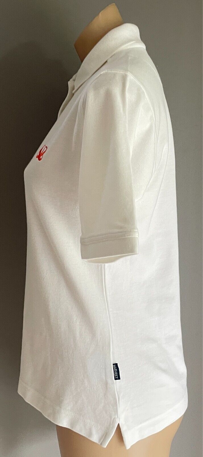 JAMES HARVEST Sportswear Polo Shirt Womens Size S 10 White Babcock & Brown Logo