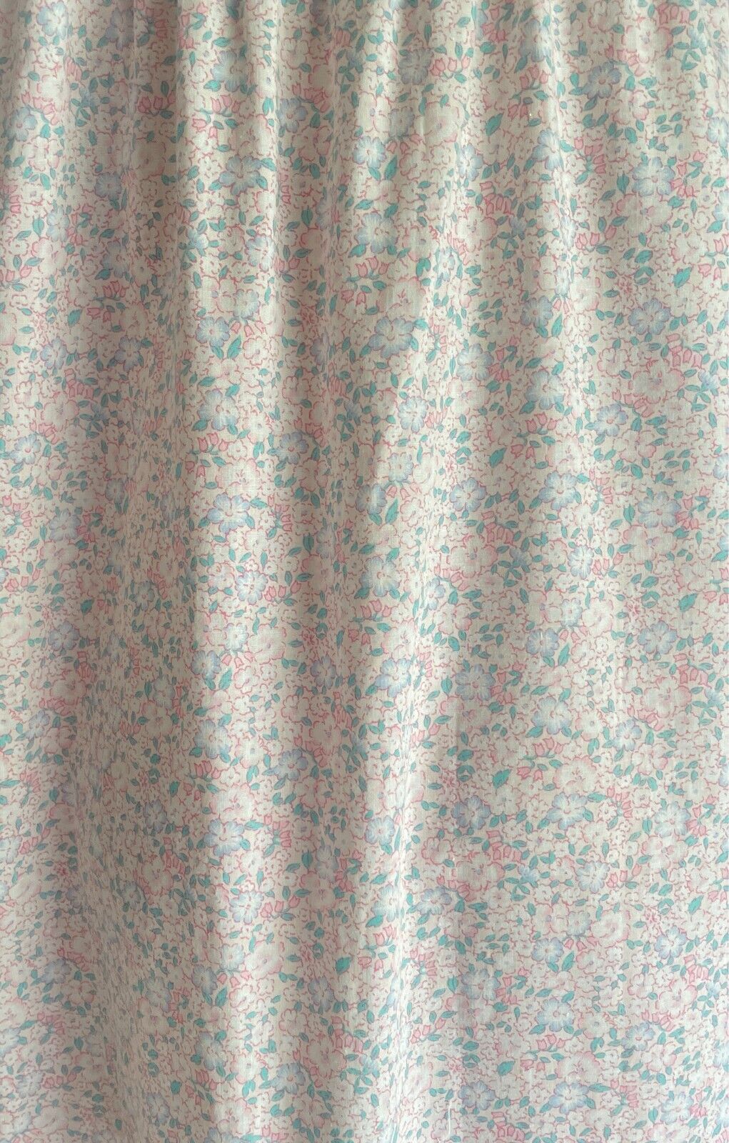 LYN MAID Nightie Multicolour Floral Poly Cotton Short Sleeves Size 16 Embroidery