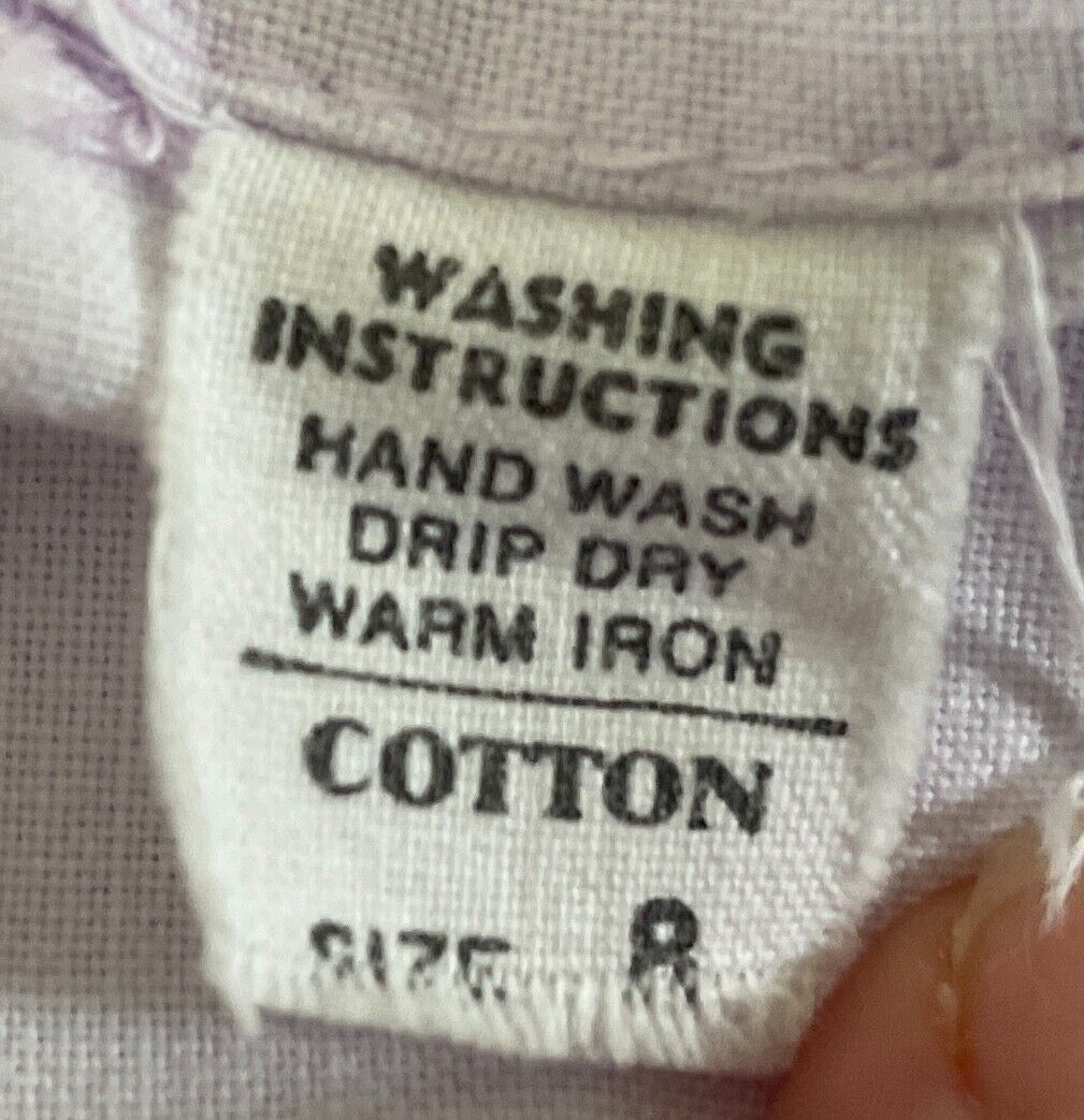 Mauve Short Sleeve Button Front Shirt Size 8 Short Sleeves Cotton Fabric