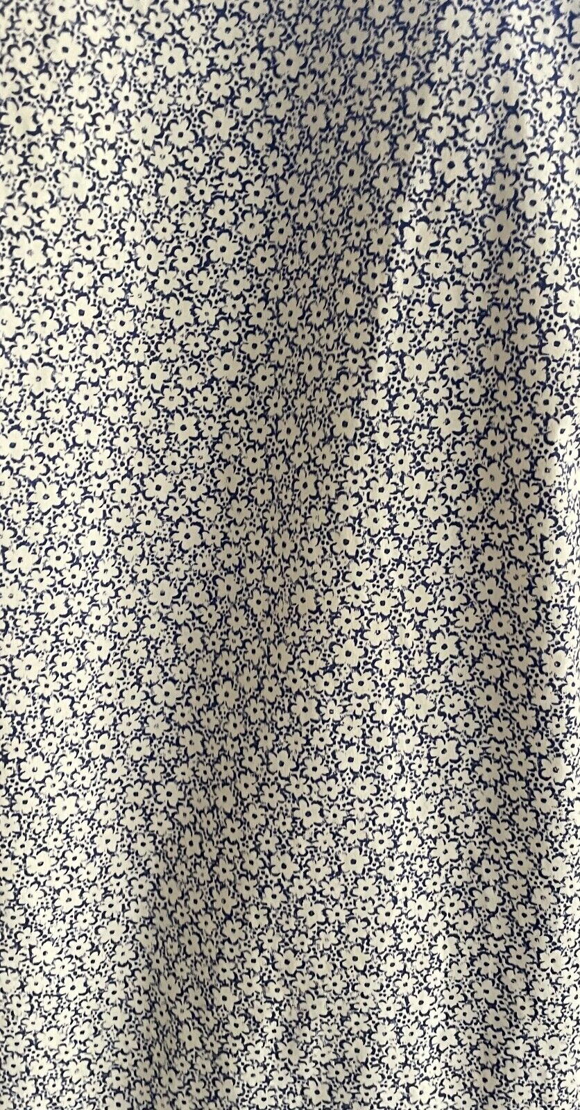 MJB M J BALE White Blue Floral Print Shirt Mens Size M Long Sleeve Cotton