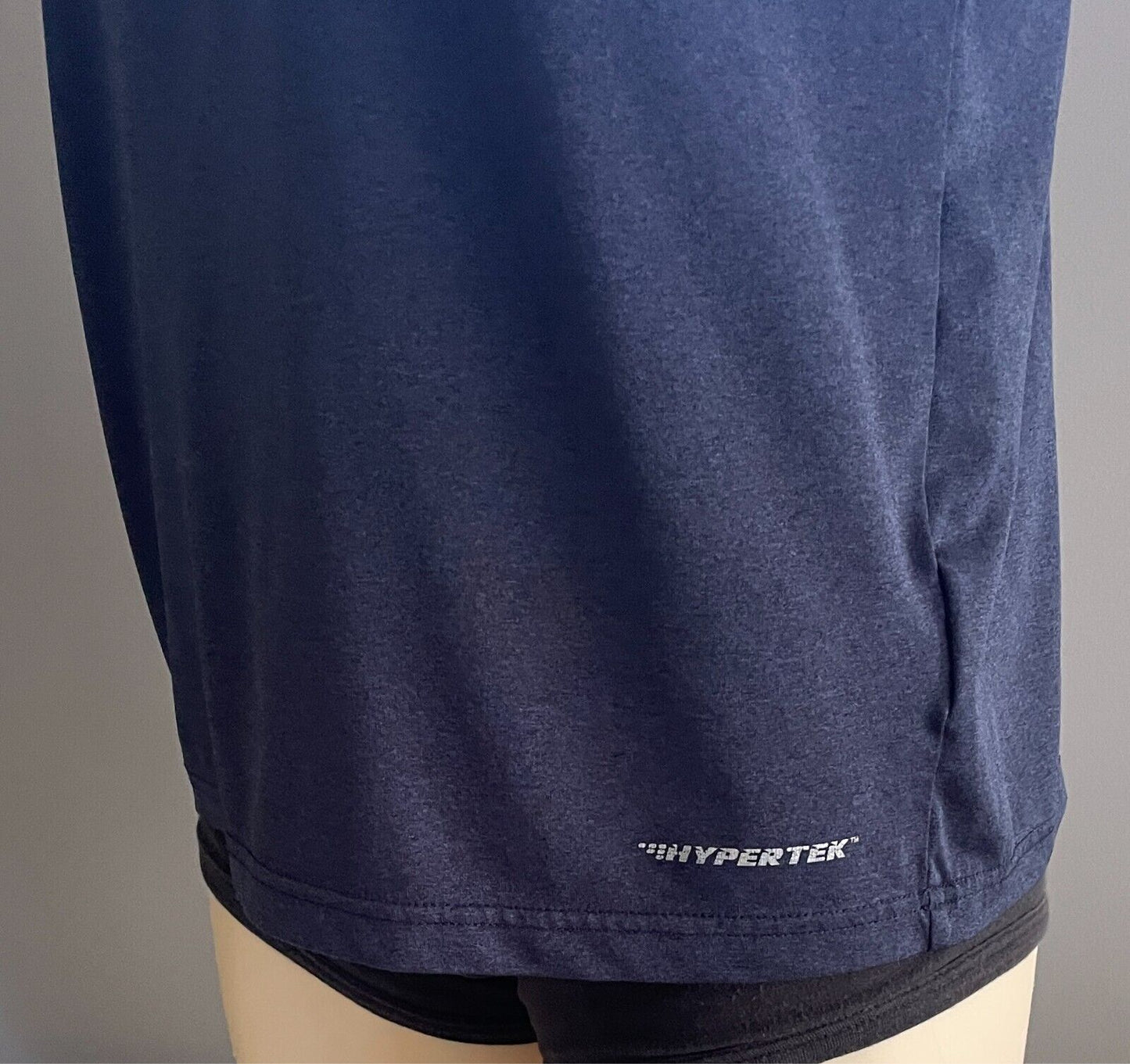 HEAD Hypertek T-Shirt Navy Activewear Moisture Wick Top Short Sleeve Mens Size M