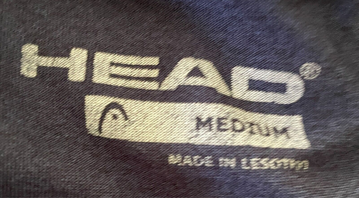 HEAD Hypertek T-Shirt Navy Activewear Moisture Wick Top Short Sleeve Mens Size M