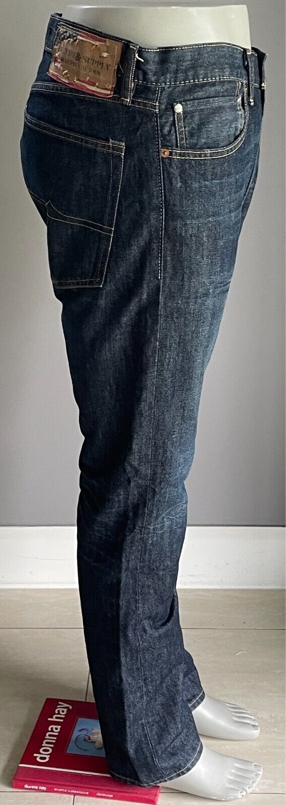 DENIM & SUPPLY Ralph Lauren Dark Denim Jeans Slim Leg Style Mens Size W36/L32