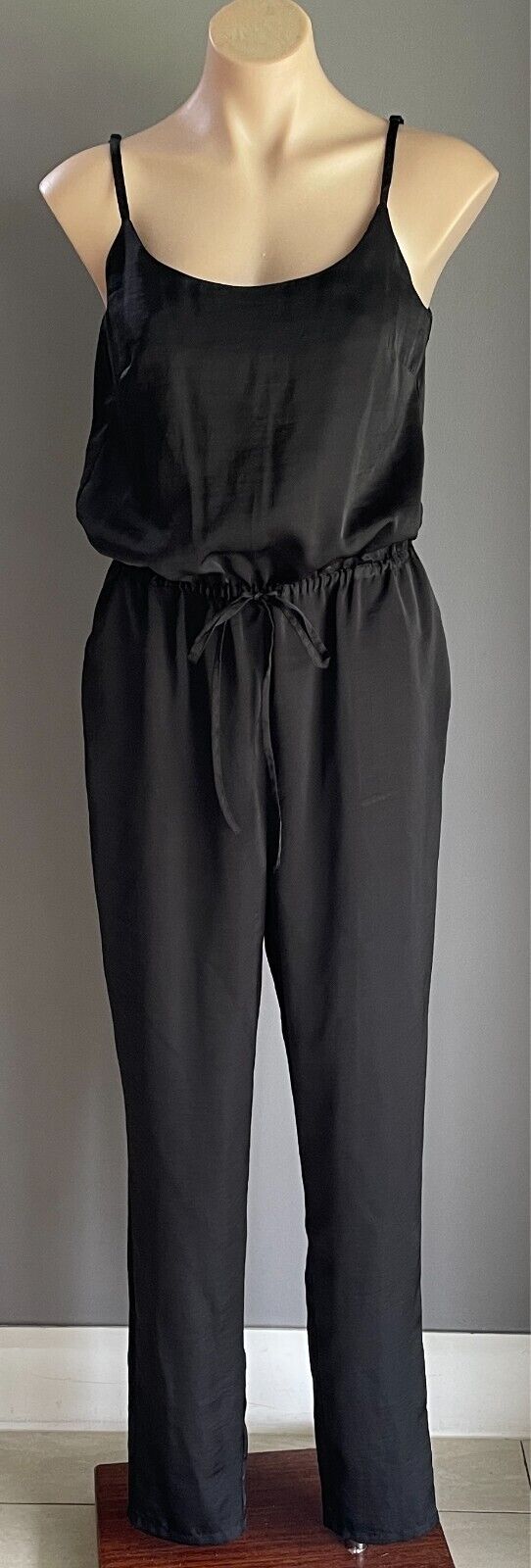TARGET Black  Jumpsuit Sleeveless Elastic Waist Size 10 Adjustable Straps
