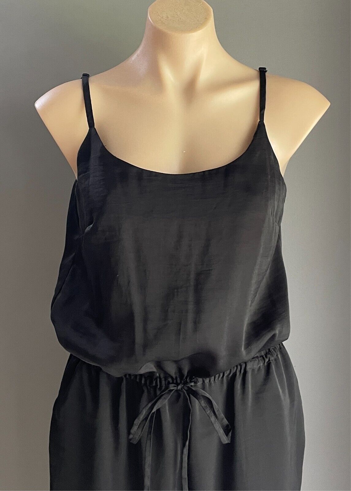TARGET Black  Jumpsuit Sleeveless Elastic Waist Size 10 Adjustable Straps