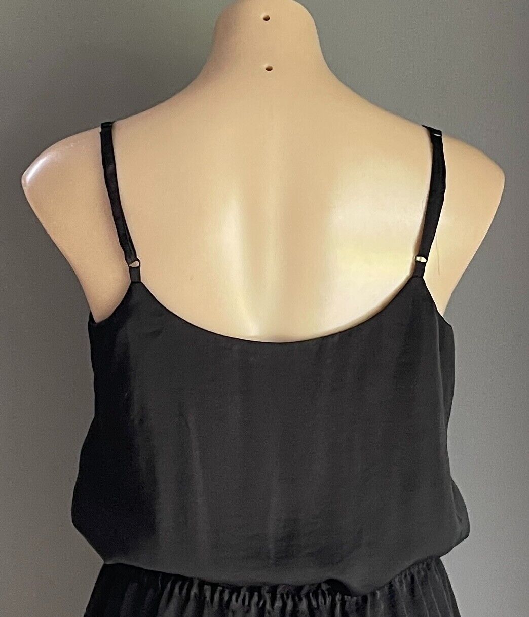 TARGET Black  Jumpsuit Sleeveless Elastic Waist Size 10 Adjustable Straps