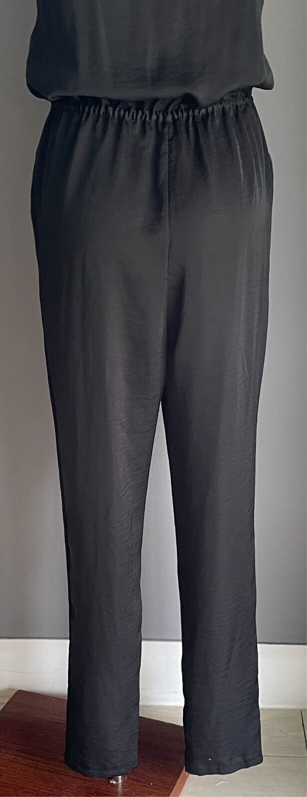 TARGET Black  Jumpsuit Sleeveless Elastic Waist Size 10 Adjustable Straps