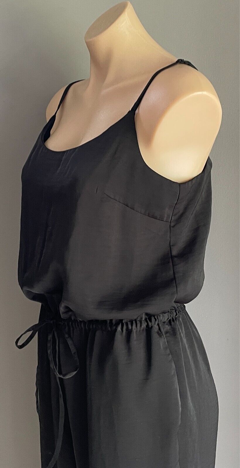 TARGET Black  Jumpsuit Sleeveless Elastic Waist Size 10 Adjustable Straps