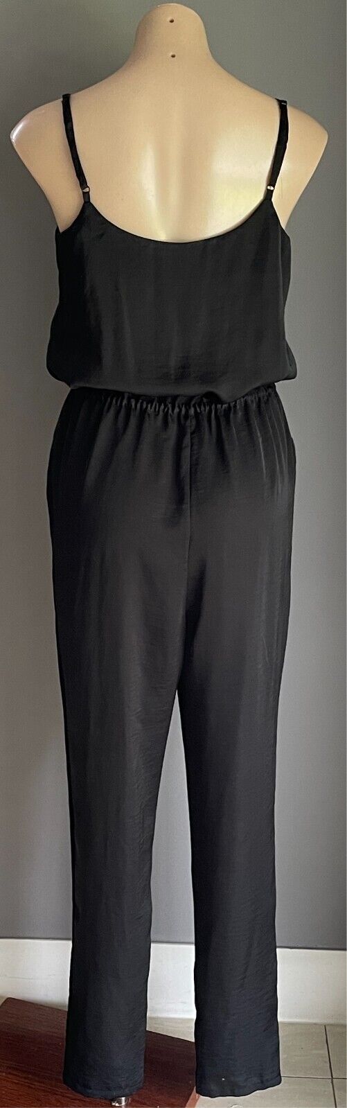 TARGET Black  Jumpsuit Sleeveless Elastic Waist Size 10 Adjustable Straps