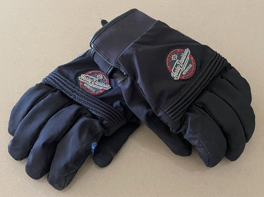 HARLEY DAVIDSON Black Riding Gloves Mixed Media Size 2XL Thinsulate Lined